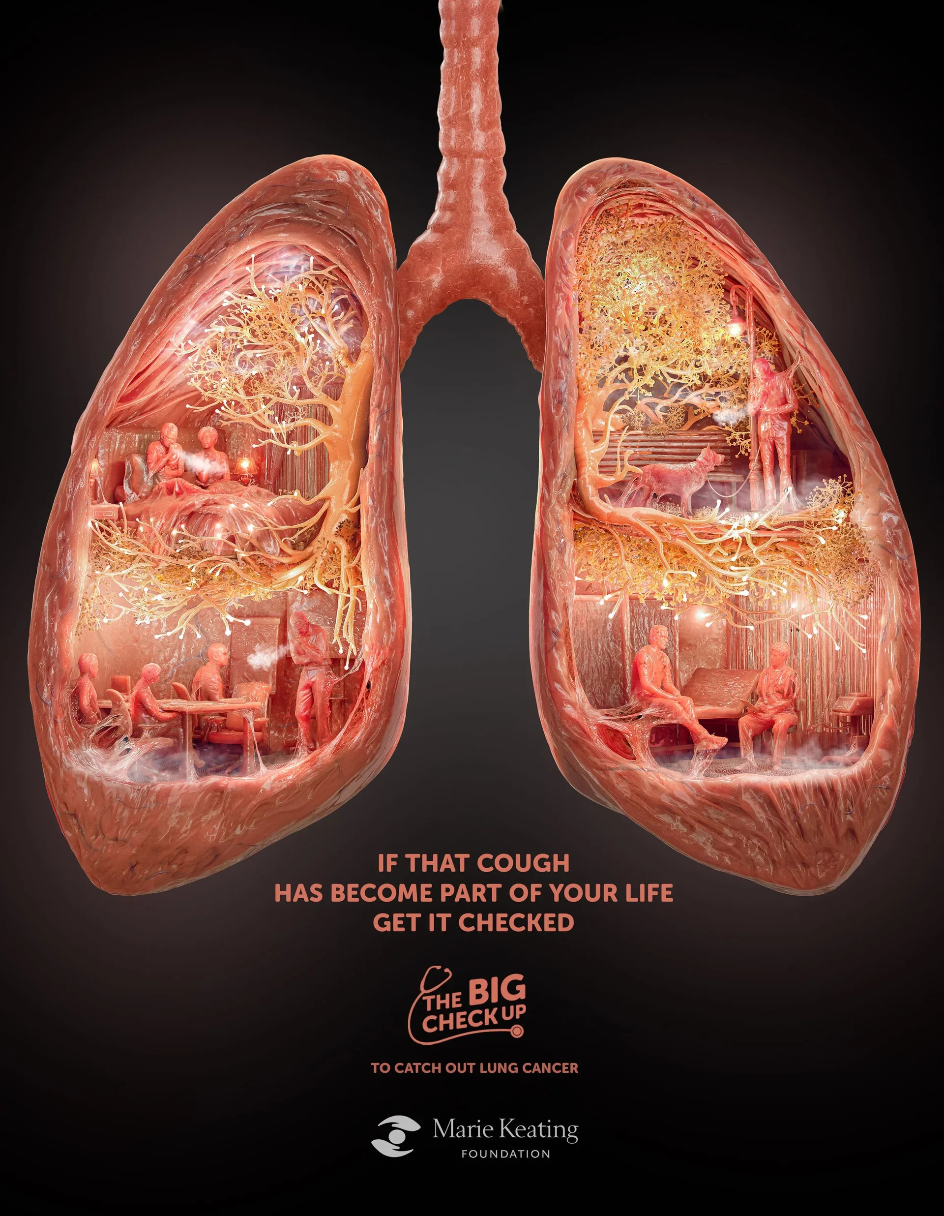 The First Poster to Catch Lung Cancer — campaign visual