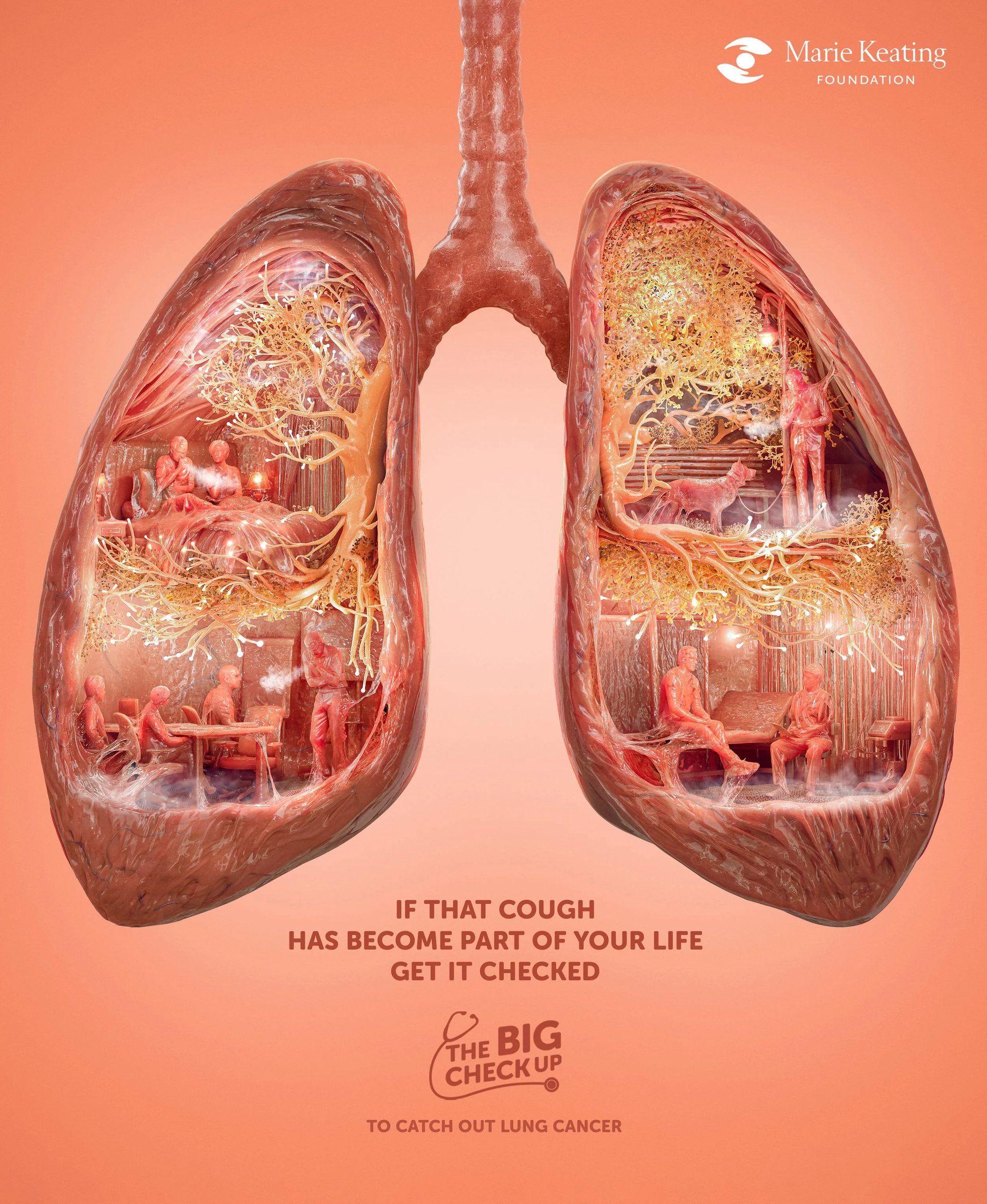 The First Poster to Catch Lung Cancer — campaign visual