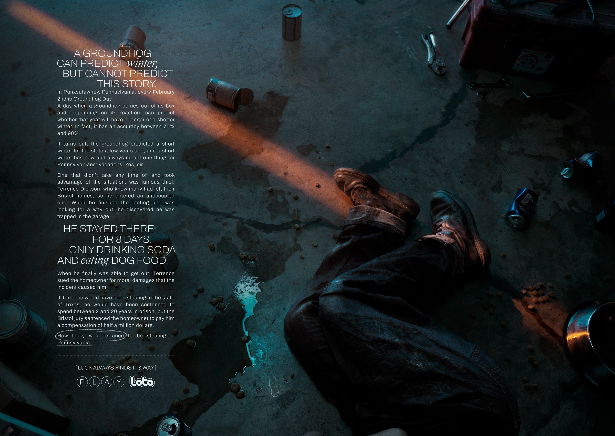 Luck Always Finds Its Way — campaign visual