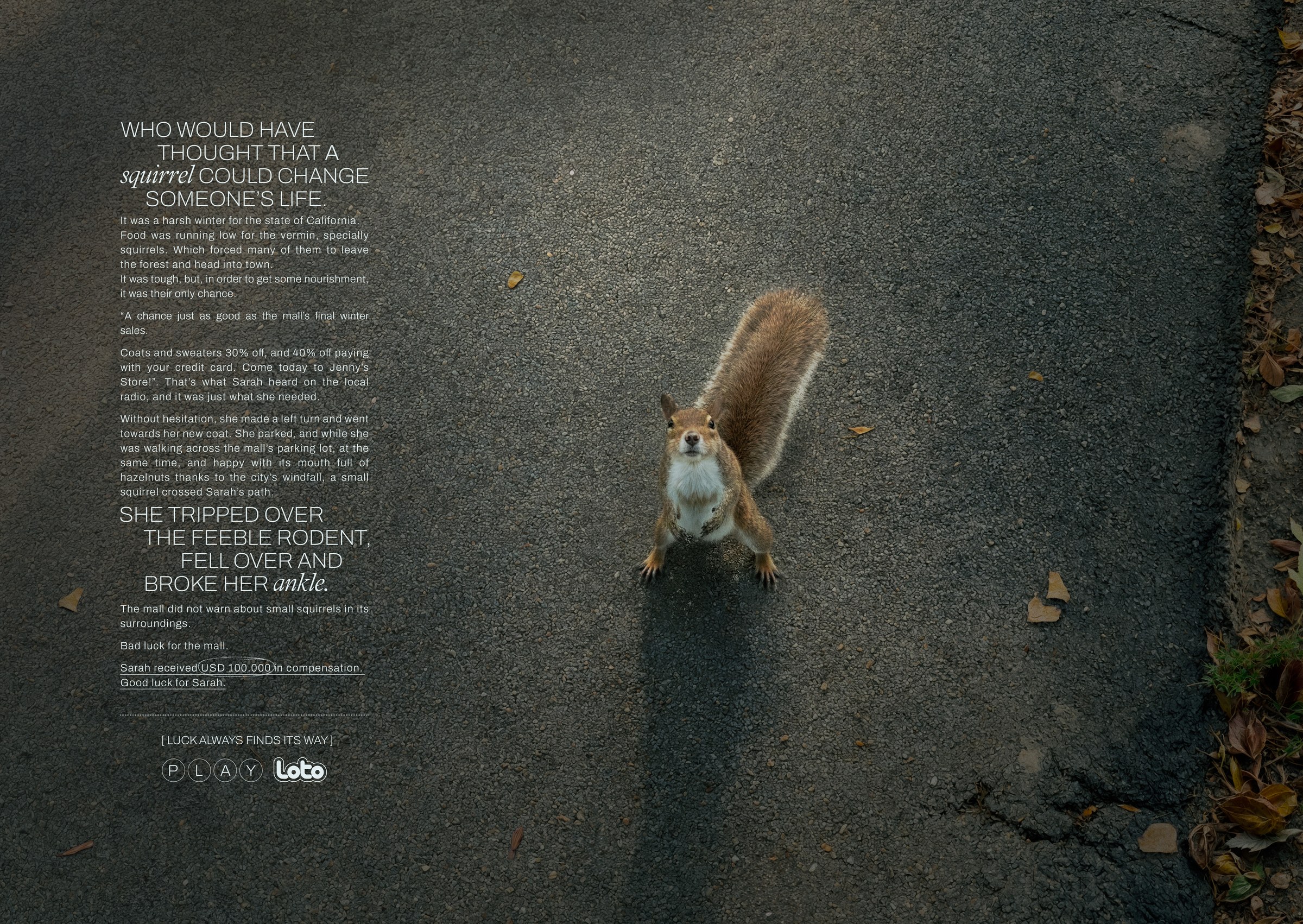 Luck Always Finds Its Way — campaign visual