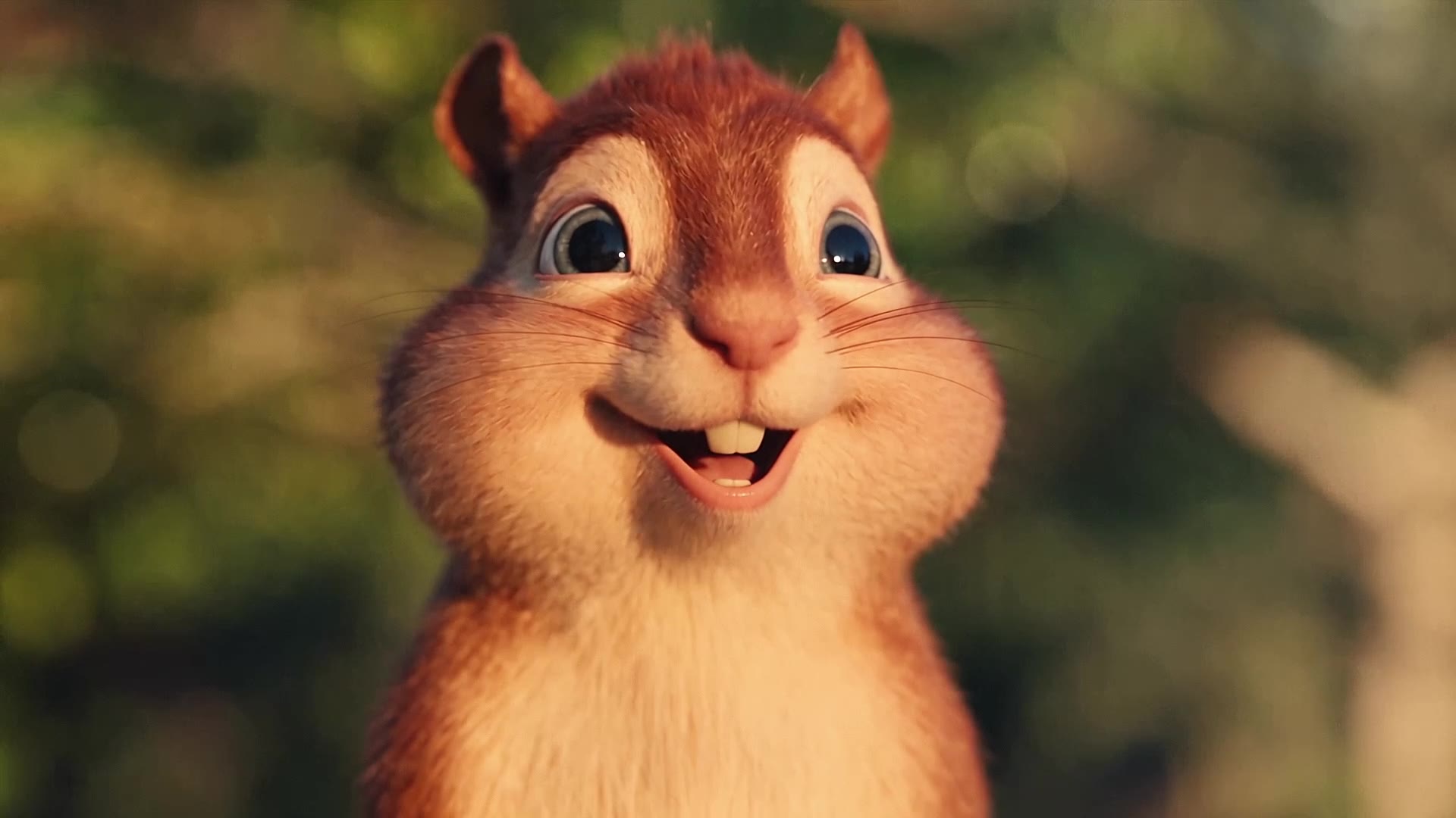 Final shot: the squirrel smiles after the chase